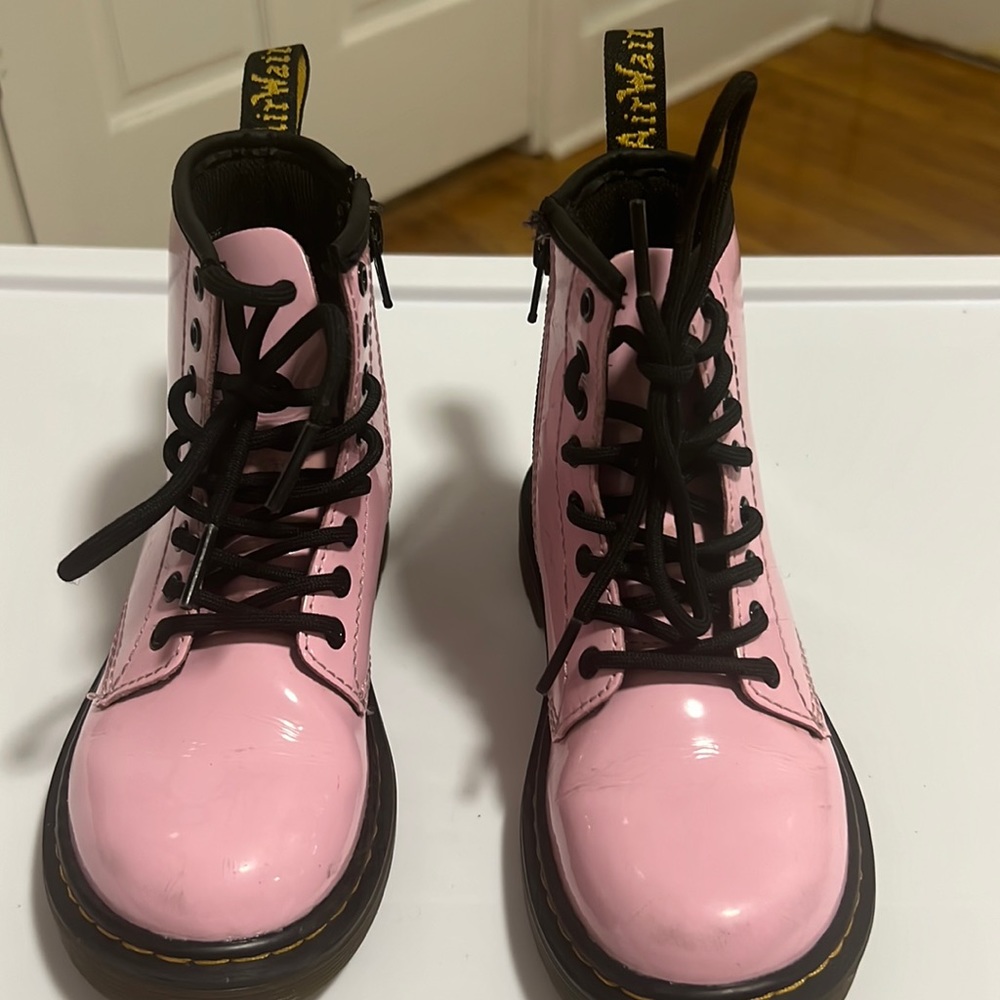 Pink Dr. martens boots